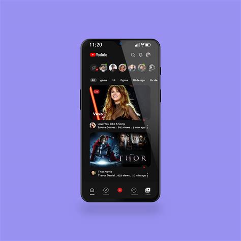 Image result for YouTube Android-App Layout