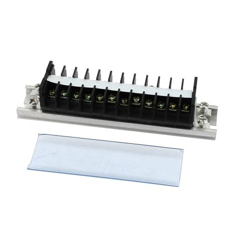 PRAV® 660V 15A 12 Positions Double Row Barrier Block Screw Terminal ...