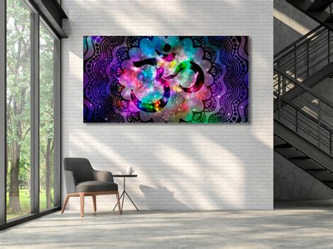 Om In Colour Shades Self Adhesive Sticker Poster – Myindianthings