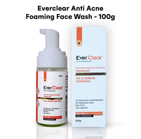 Everclear Anti Acne Foaming Face Wash - 100g– Iva Healthcare pvt ltd