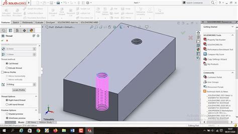 External Threads SolidWorks 的图像结果