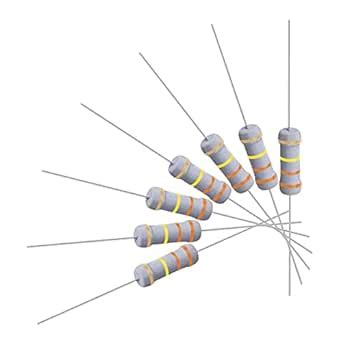 uxcell 100Pcs 330K Ohm Resistor, 1W 5% Tolerance Metal Oxide Film ...