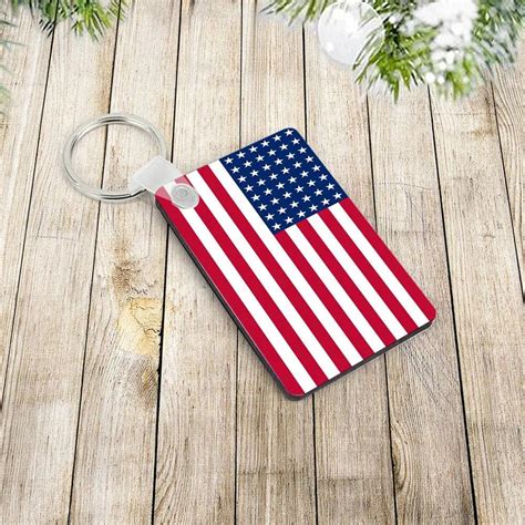 Personalised Country Flag ID Keyring, Any Country Flag Keyring, Custom Country Charm Keychain ...