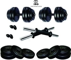ISG PVC Adjustable Dumbbell For Home Gym & Workout Adjustable Dumbbell ...
