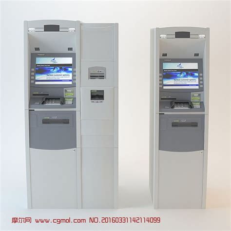 银行ATM取款机_现代场景模型下载-摩尔网CGMOL