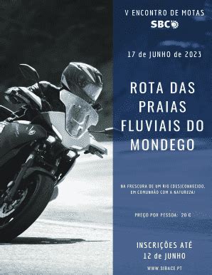 Preenchível Disponível V Encontro de Motas do SBC - Rota das Praias ...