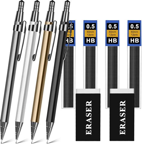 OFFCUP Metal Mechanical Pencil Set, 4Pcs Propelling Philippines | Ubuy