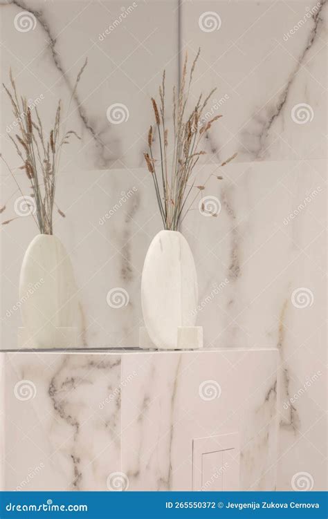 Modern Minimalist White Bathroom Interior Design with Marble Style ...