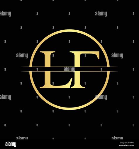 Luxury fashion initial letter LF logo. 3778316 Vector Art at Vecteezy