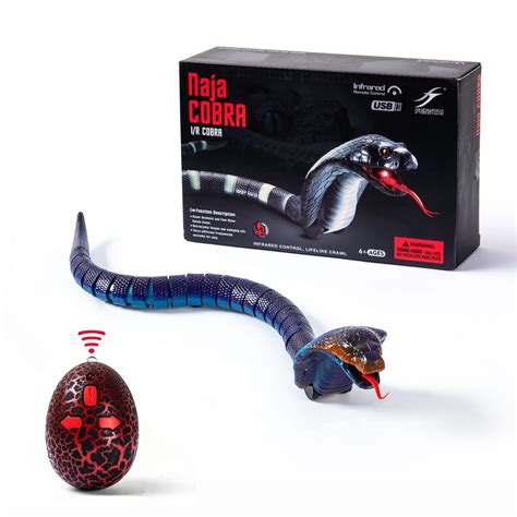 Buy AMCHSURI Realistic RC Snakes - Rechargeable Blue Cobra Snake Toy ...