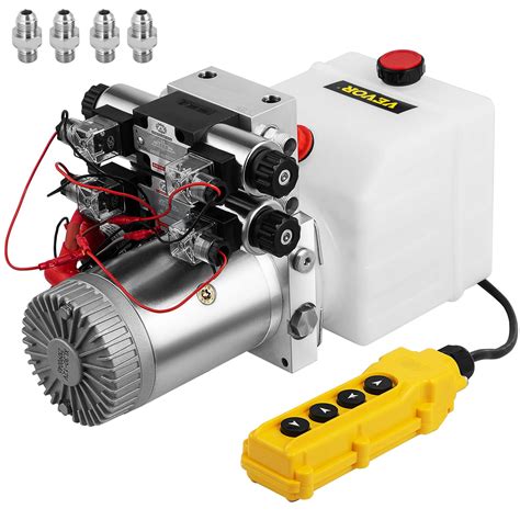 Buy Happybuy Hydraulic Pump Double Acting Hydraulic Power Unit Double ...