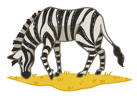Lion Eating Zebra Drawing