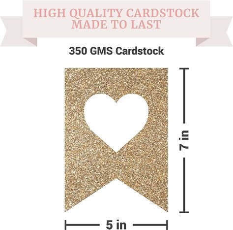 Buy Pre-Strung Just Married Banner - NO DIY - Gold Glitter Wedding ...