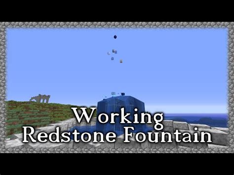 Image result for Minecraft Redstone Fountain Tutorials