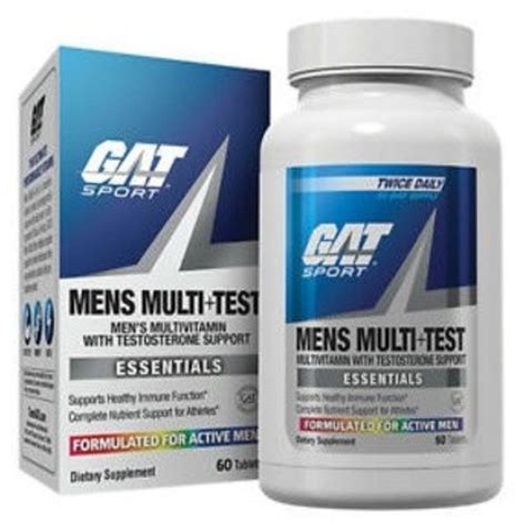 Buy GAT Mens Multi+Test (Multivitamin + Testosterone Booster) Online in ...
