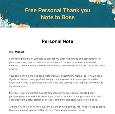 Free Personal Note Templates, Editable and Printable