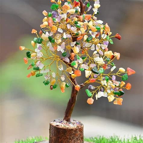 Mix Seven Chakra Crystal Tree for Good Luck 300 Beads – zowawi