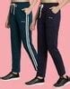 Buy Teal & Navy Track Pants for Women by Christy World X AG Online ...