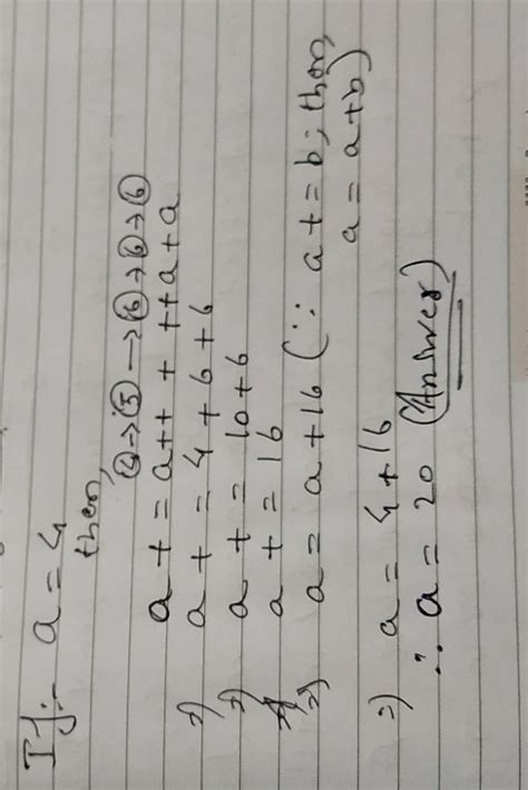 What will be the value of a after evaluating the following expression ...