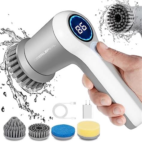 Electric Spin Scrubber, Power Scrubber Cordless Electric Shower ...