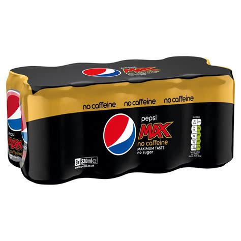 Pepsi Max Caffeine Free 8 x 330ml | Zoom