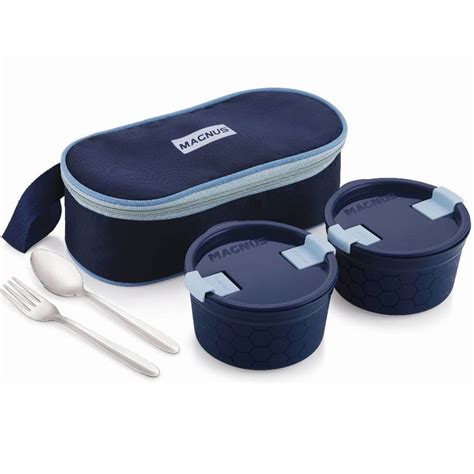 Buy Magnus Microwave Olive 2 Lunch Box -2 Microwave Safe Steamlock ...