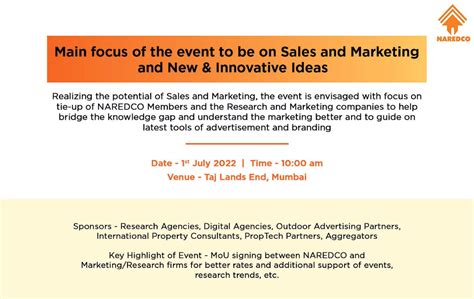 NAREDCO NextGen Excelerate 1.0 Sales & Marketing | NAREDCO