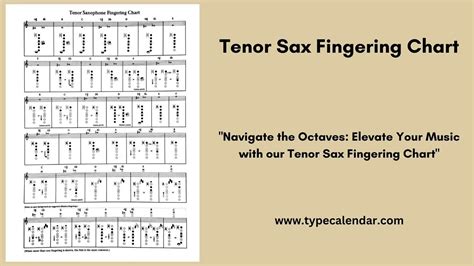 29+ Free Printable Tenor Sax Fingering Charts [PDF]