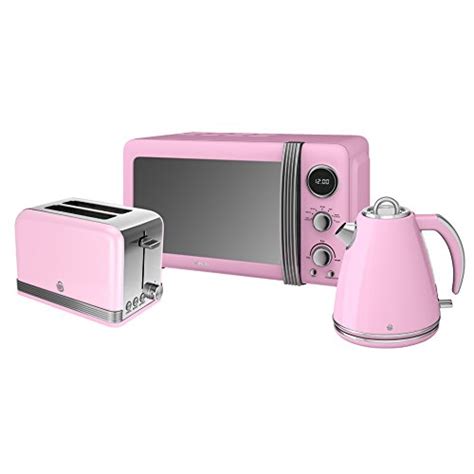 Buy Retro Kitchen Pack by Swan - Digital Microwave 800w 20L, Jug Kettle ...