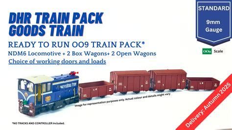 Made to Order: Ready to Run DHR Goods Train Pack (NO Tracks and Contro ...