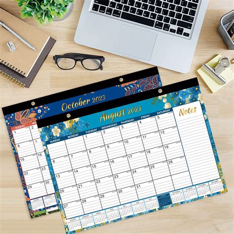 Desk Calendar 2023-2024, Large 17 x 11.5, 18 Month India | Ubuy