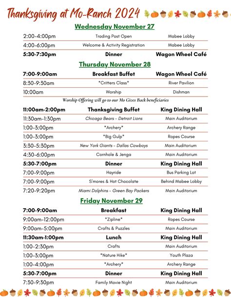 Thanksgiving at Mo • Presbyterian Mo-Ranch Assembly