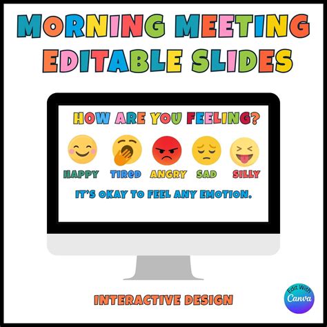 Editable Morning Meeting Slides for Preschool and Elementary | Daily ...