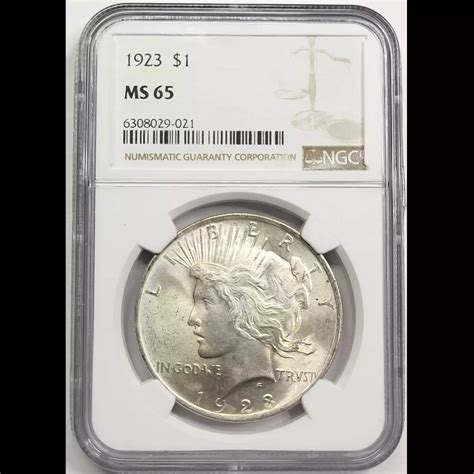 1923 Peace Silver Dollar NGC MS-65 - Old Pueblo Coin