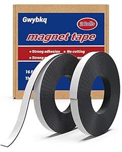 Magnetic Tape 2 Rolls 32ft Magnets with Strong Adhesive Backing ...