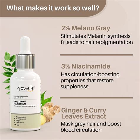Glowelle Grey Control Hair Serum - 30 ML – Aaryanveda