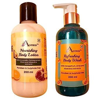Astrid face and Body Care Combo | Nourishing fruits body lotion and Gel ...
