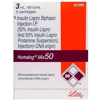 Humalog Mix 50 - Pack of 5x3ml Catridges : Amazon.in: Health & Personal ...