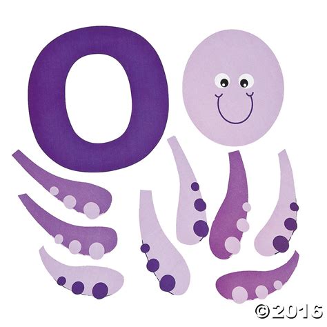 o-is-for-octopus-lowercase-letter-o-craft-kit~13603420-a01 (1500×1500) | Letter o crafts, Letter ...