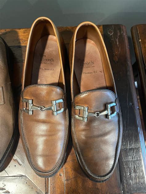 Lot Of High End Mens Leather And Suede Shoes Loafers Two Allen Edmonds ...