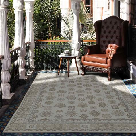 Qashahi Hand Knotted Woollen Rug – Obeetee Carpets India
