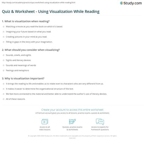 Image result for Visualization When Reading