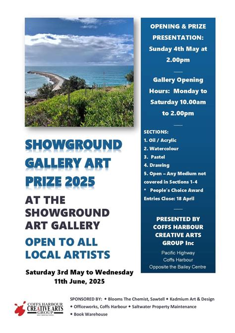 Showground Gallery Art Prize 2025 Exhibition, Coffs Harbour Creative ...