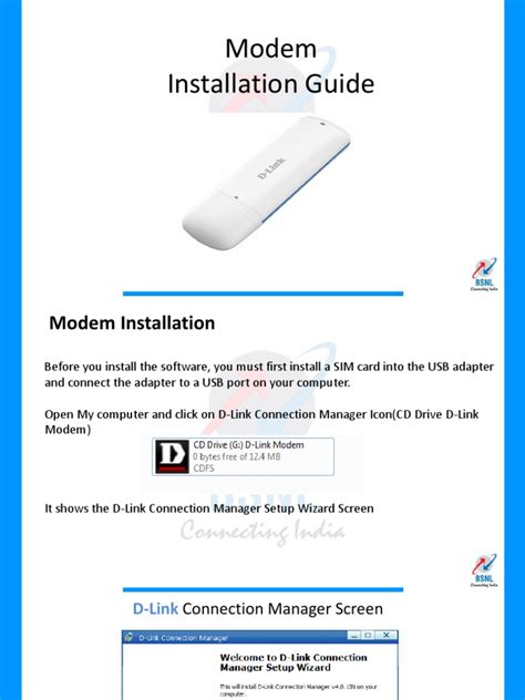 Modem Installation Guide | PDF