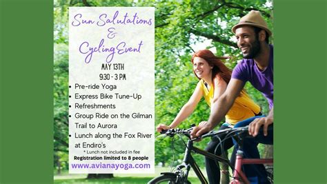 Sun Salutations and Cycling, Aviana, Sugar Grove, 13 May 2023 ...
