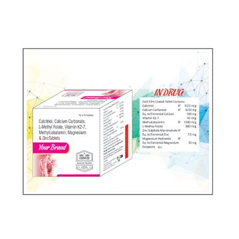 Calcitriol+Calcium Carbonate+L-Methyl Folate+Vitamin K2-7+Methylcobala