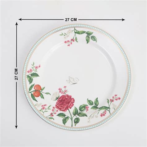 Buy Hoovu Bone China Printed Dinner Plate - 27cm from Home Centre at ...
