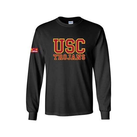 USC Trojans Good Neighbors Campaign Black Long Sleeve T-Shirt | USC ...