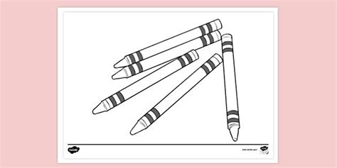 Non-Branded Crayons Colouring | Colouring Sheet