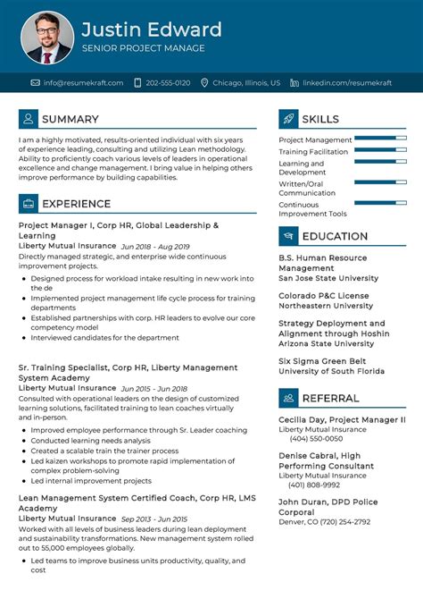 Senior Project Manager Resume Example SENIOR PROJECT MANAGER CV